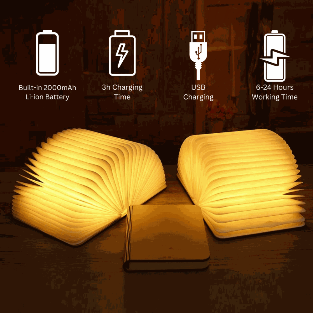 Book Inspired Rechargeable night Light
