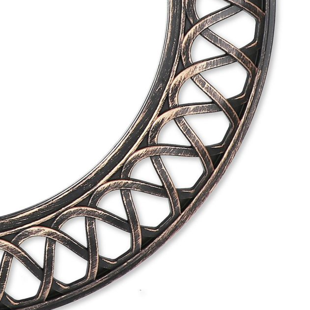 Luxurious Braided Bronze Wall Mirror