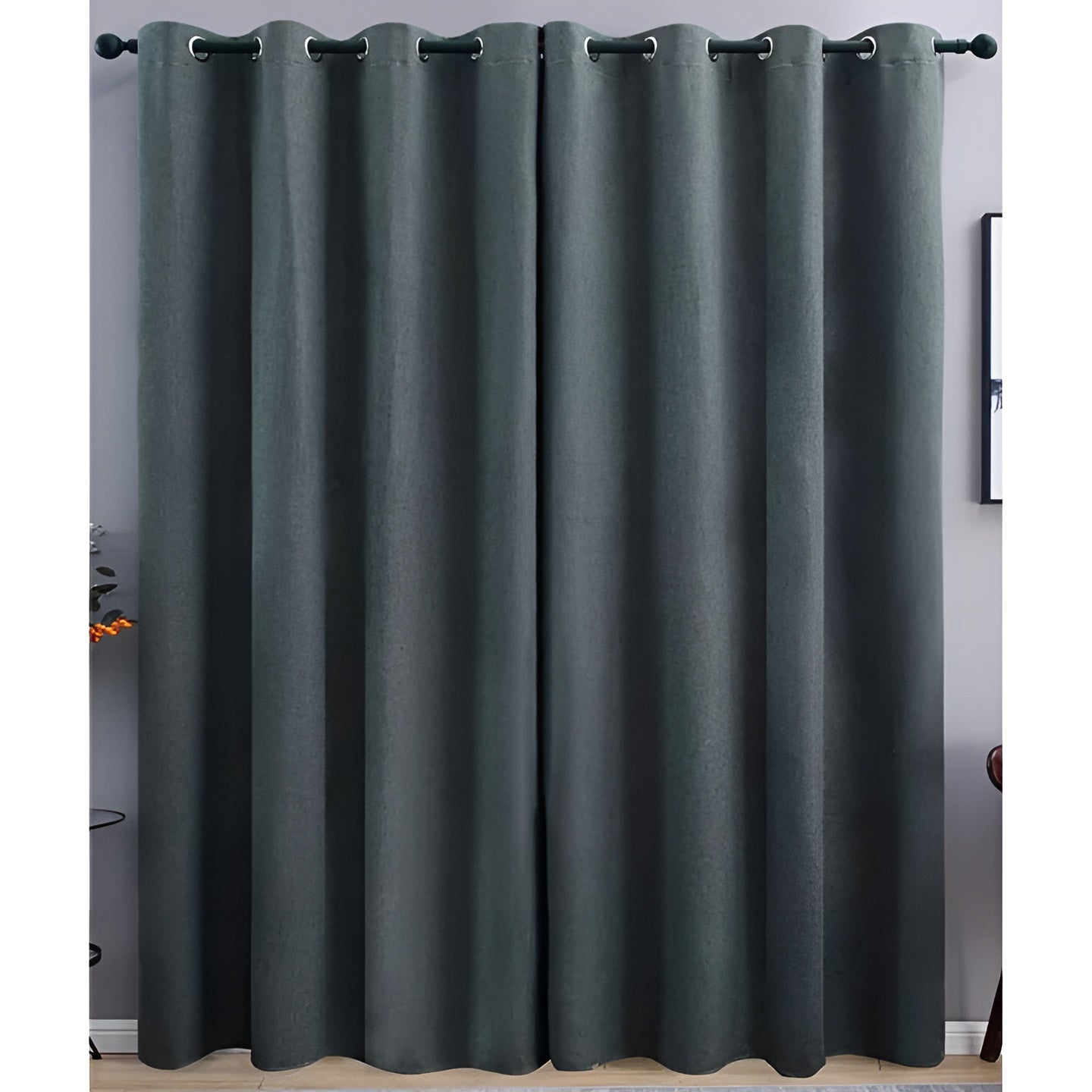 Luxurious Blackout Charcoal Curtains