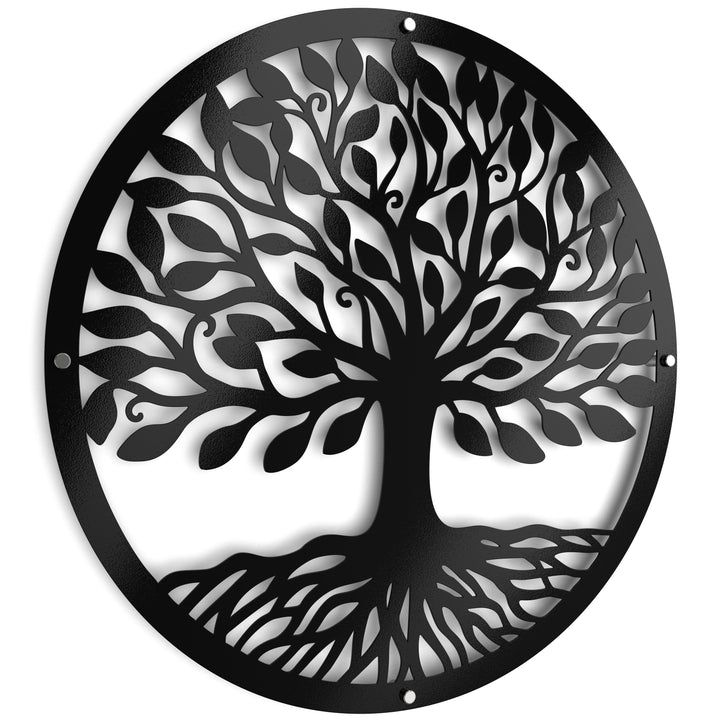Tree Raised Metal Wall Art Home Décor - 60x60cm