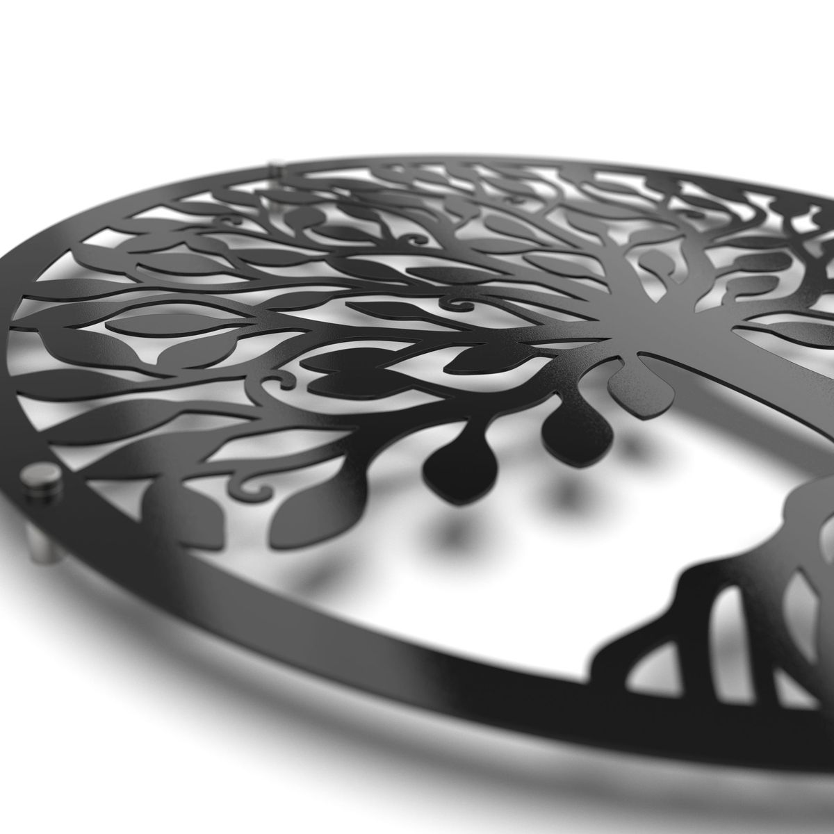 Tree Raised Metal Wall Art Home Décor - 60x60cm