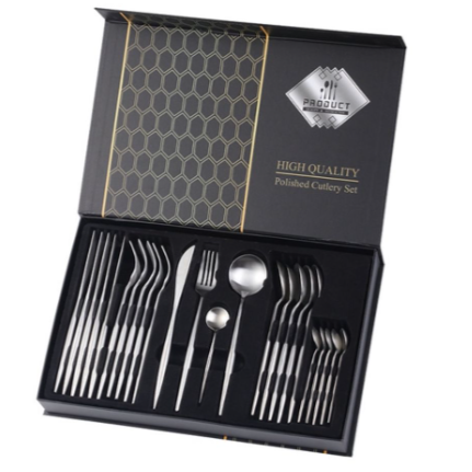 24 Piece Stainless Steel Cutlery Set