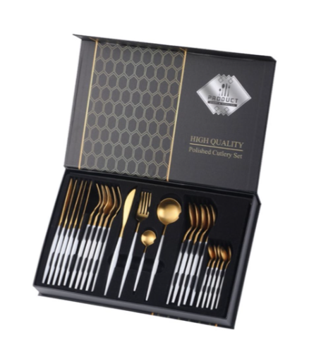 24 Piece Stainless Steel Cutlery Set