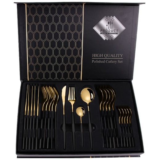 24 Piece Stainless Steel Cutlery Set